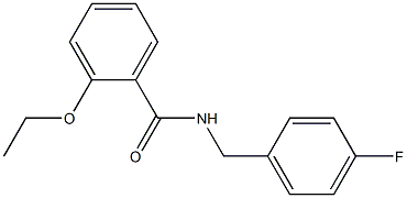 2-ethoxy-N-(4-fluorobenzyl)benzamide Struktur