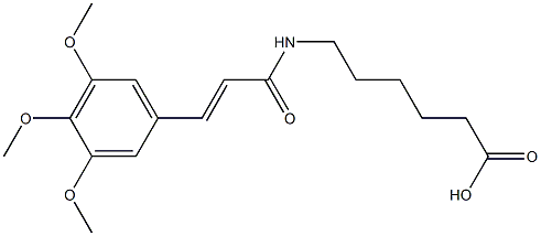 6-{[3-(3,4,5-trimethoxyphenyl)acryloyl]amino}hexanoic acid|