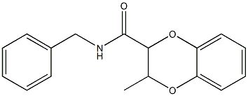 N-benzyl-3-methyl-2,3-dihydro-1,4-benzodioxine-2-carboxamide Struktur