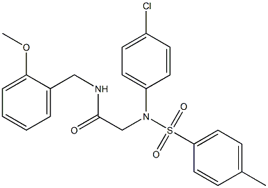 2-{4-chloro[(4-methylphenyl)sulfonyl]anilino}-N-(2-methoxybenzyl)acetamide