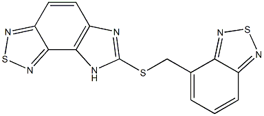 7-[(2,1,3-benzothiadiazol-4-ylmethyl)sulfanyl]-8H-imidazo[4,5-e][2,1,3]benzothiadiazole Structure