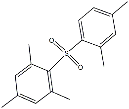 2,4-dimethylphenyl mesityl sulfone 化学構造式