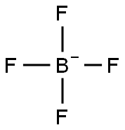 氟硼酸盐溶剂试剂盒(双向岔管接头电极), , 结构式