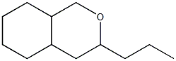 3-propyl-3,4,4a,5,6,7,8,8a-octahydro-1H-isochromene 化学構造式