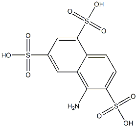 1-萘胺-2,5,7-三磺酸, , 结构式