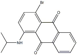 1-Isopropylamino-4-bromoanthraquinone 化学構造式