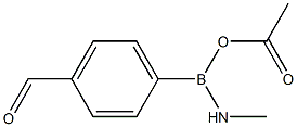 4-Formylphenylboronic  acid  methyliminoacetic  acid  anhydride Struktur