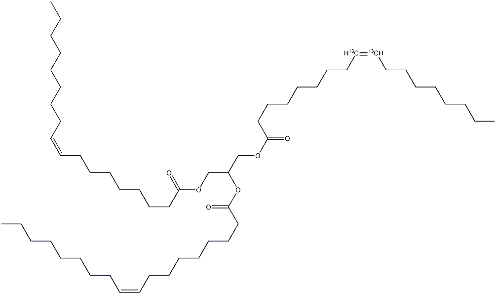 三油精-9,10-13C2 结构式