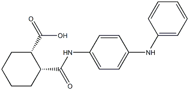 (1S,2R)-2-[(4-anilinoanilino)carbonyl]cyclohexanecarboxylic acid Structure