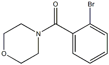 (2-bromophenyl)(4-morpholinyl)methanone,,结构式