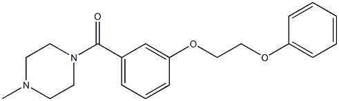 (4-methyl-1-piperazinyl)[3-(2-phenoxyethoxy)phenyl]methanone Struktur