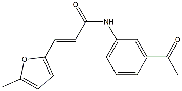 (E)-N-(3-acetylphenyl)-3-(5-methyl-2-furyl)-2-propenamide Structure