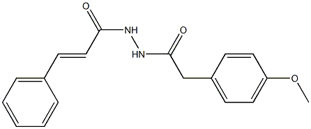 (E)-N'-[2-(4-methoxyphenyl)acetyl]-3-phenyl-2-propenohydrazide Structure