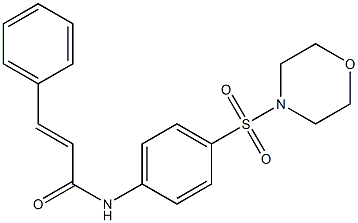 (E)-N-[4-(4-morpholinylsulfonyl)phenyl]-3-phenyl-2-propenamide|