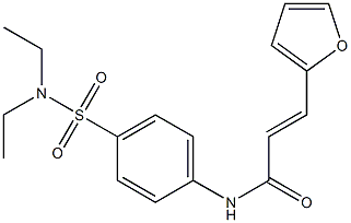  (E)-N-{4-[(diethylamino)sulfonyl]phenyl}-3-(2-furyl)-2-propenamide