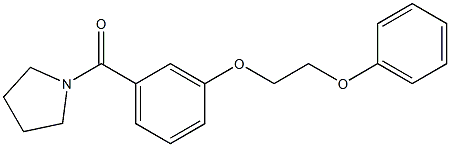 [3-(2-phenoxyethoxy)phenyl](1-pyrrolidinyl)methanone 结构式