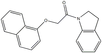  1-(2,3-dihydro-1H-indol-1-yl)-2-(1-naphthyloxy)-1-ethanone