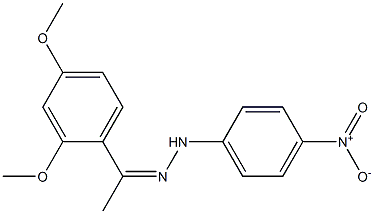 1-(2,4-dimethoxyphenyl)-1-ethanone N-(4-nitrophenyl)hydrazone 化学構造式