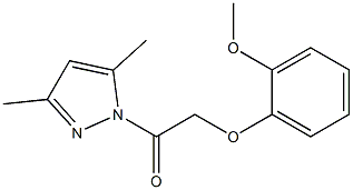 1-(3,5-dimethyl-1H-pyrazol-1-yl)-2-(2-methoxyphenoxy)-1-ethanone