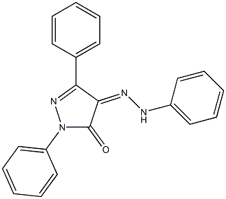 1,3-diphenyl-1H-pyrazole-4,5-dione 4-(N-phenylhydrazone) Structure