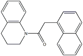 1-[3,4-dihydro-1(2H)-quinolinyl]-2-(1-naphthyl)-1-ethanone Structure