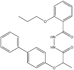 2-([1,1'-biphenyl]-4-yloxy)-N'-(2-propoxybenzoyl)propanohydrazide