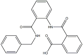 2-({2-[(benzylamino)carbonyl]anilino}carbonyl)benzoic acid Structure