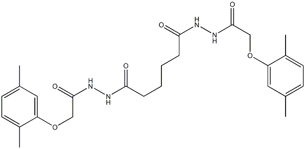  2-(2,5-dimethylphenoxy)-N'-(6-{2-[2-(2,5-dimethylphenoxy)acetyl]hydrazino}-6-oxohexanoyl)acetohydrazide