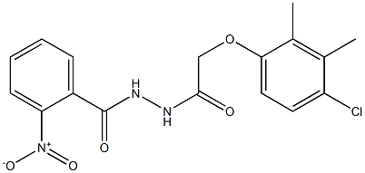 2-(4-chloro-2,3-dimethylphenoxy)-N'-(2-nitrobenzoyl)acetohydrazide