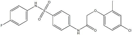 2-(4-chloro-2-methylphenoxy)-N-{4-[(4-fluoroanilino)sulfonyl]phenyl}acetamide