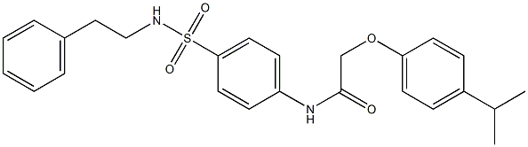 2-(4-isopropylphenoxy)-N-{4-[(phenethylamino)sulfonyl]phenyl}acetamide|