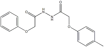 2-(4-methylphenoxy)-N'-(2-phenoxyacetyl)acetohydrazide Struktur