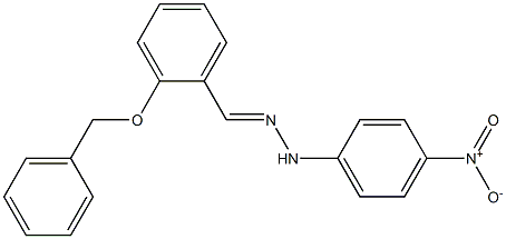 2-(benzyloxy)benzaldehyde N-(4-nitrophenyl)hydrazone Structure