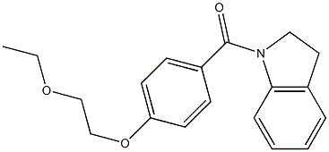 2,3-dihydro-1H-indol-1-yl[4-(2-ethoxyethoxy)phenyl]methanone