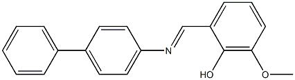 2-[([1,1'-biphenyl]-4-ylimino)methyl]-6-methoxyphenol