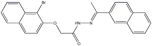 2-[(1-bromo-2-naphthyl)oxy]-N'-[(E)-1-(2-naphthyl)ethylidene]acetohydrazide