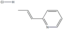 2-[(1E)-prop-1-enyl]pyridine hydrochloride 结构式