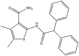 2-[(2,2-diphenylacetyl)amino]-4,5-dimethyl-3-thiophenecarboxamide