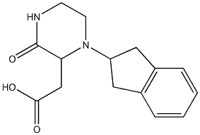 2-[1-(2,3-dihydro-1H-inden-2-yl)-3-oxo-2-piperazinyl]acetic acid