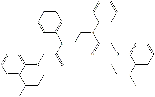 2-[2-(sec-butyl)phenoxy]-N-[2-({2-[2-(sec-butyl)phenoxy]acetyl}anilino)ethyl]-N-phenylacetamide Structure