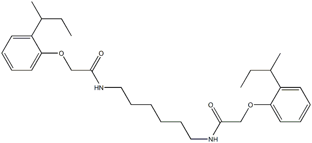 2-[2-(sec-butyl)phenoxy]-N-[6-({2-[2-(sec-butyl)phenoxy]acetyl}amino)hexyl]acetamide Structure