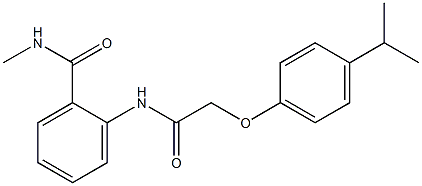 2-{[2-(4-isopropylphenoxy)acetyl]amino}-N-methylbenzamide