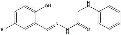 2-anilino-N'-[(E)-(5-bromo-2-hydroxyphenyl)methylidene]acetohydrazide Structure