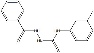2-benzoyl-N-(3-methylphenyl)-1-hydrazinecarbothioamide,,结构式