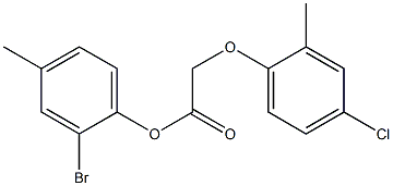 2-bromo-4-methylphenyl 2-(4-chloro-2-methylphenoxy)acetate Structure