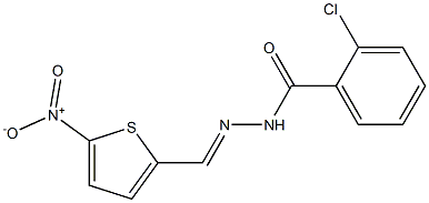  2-chloro-N'-[(E)-(5-nitro-2-thienyl)methylidene]benzohydrazide