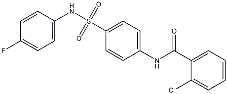 2-chloro-N-{4-[(4-fluoroanilino)sulfonyl]phenyl}benzamide