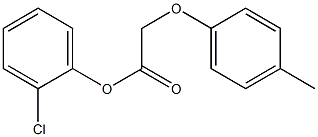 2-chlorophenyl 2-(4-methylphenoxy)acetate,,结构式
