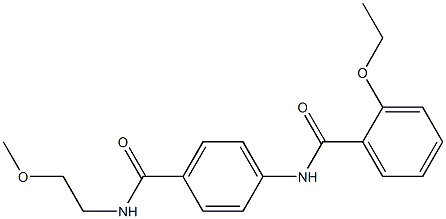 2-ethoxy-N-(4-{[(2-methoxyethyl)amino]carbonyl}phenyl)benzamide