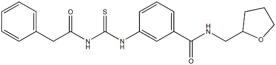 3-({[(2-phenylacetyl)amino]carbothioyl}amino)-N-(tetrahydro-2-furanylmethyl)benzamide